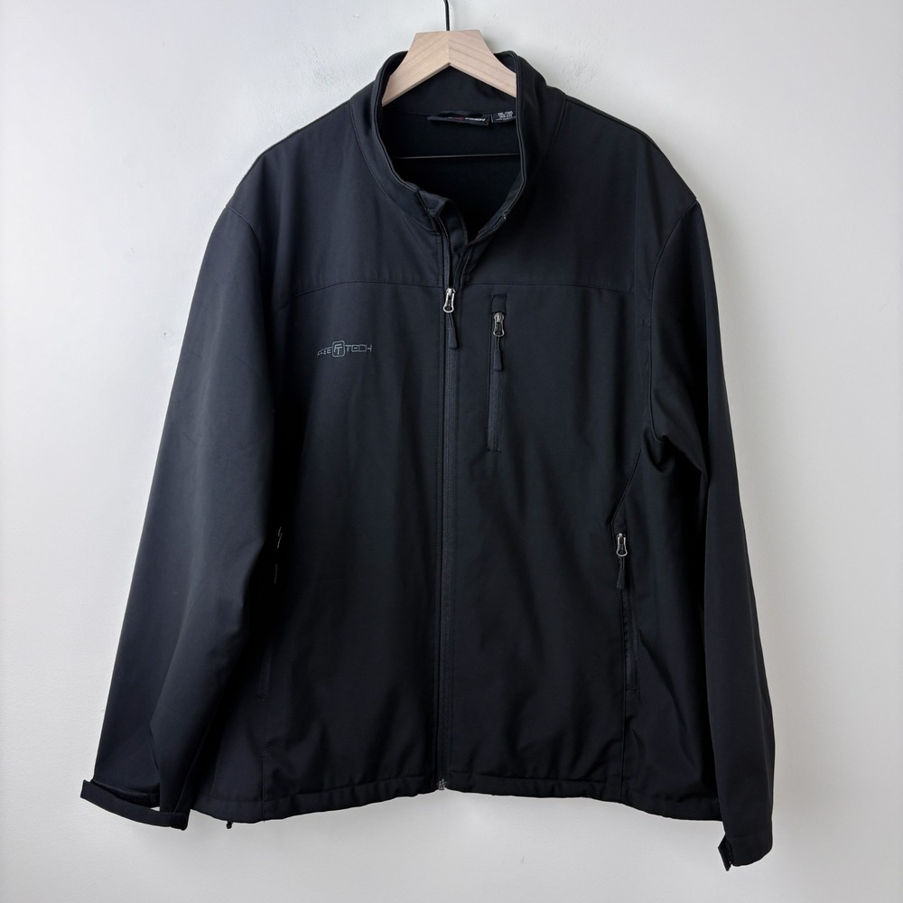 Free Tech Women's Zip Up Jacket Black Size 2XL/2XG (50-52) Full Zip Pockets